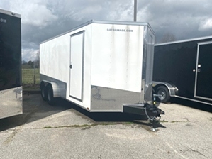 Enclosed Trailer  Enclosed Trailer. white gatormade tandem enclosed trailer 